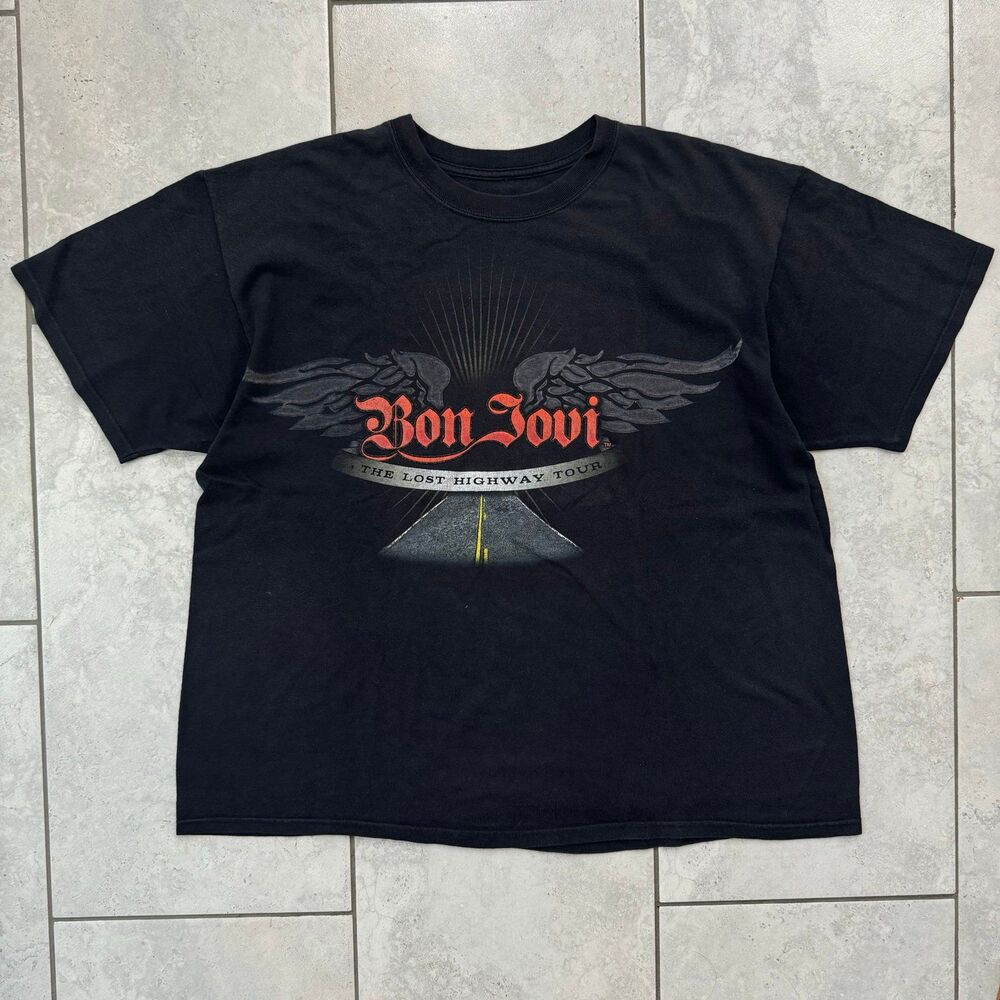 Bon Jovi 2007 Lost Highway Concert Tour Toronto Ontario T-Shirt Mens XXL